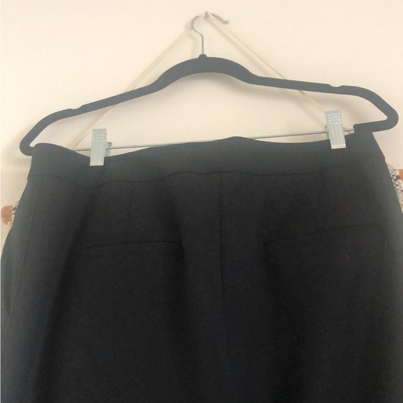 NWT Tibi Wide Leg Trousers Side Slit Black Dress Pants Size 12 Career - Picture 5 of 7